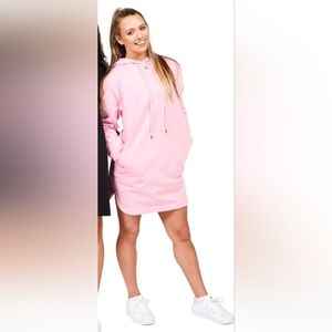 Pink Hoodie Dress